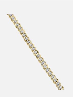 10K Gold Tennis Bracelet with .50.Carats Diamond-Firm Price.